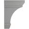 Ekena Millwork 2 1/4"W x 5"D x 7"H Stockport Wood Vintage Decor Bracket, Pebble Grey BKTWD02X05X07STPG - alternate 3